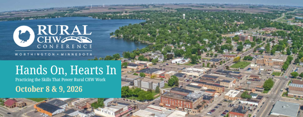 Rural CHW Conference page header of Worthington MN