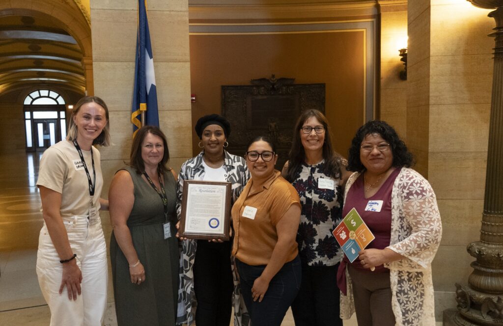 CHWs and affiliates together with the Saint Paul City Council Resolution